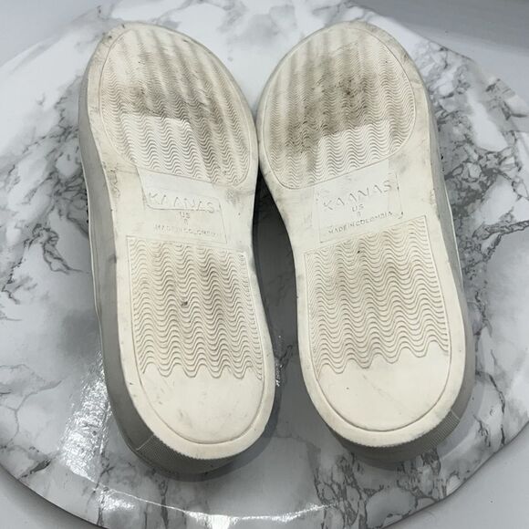 KAANAS Black Leather Sahara Slide Slip On-8 - Picture 8 of 9